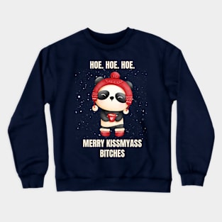 Cute Panda Funny Christmas Memes Edition Crewneck Sweatshirt